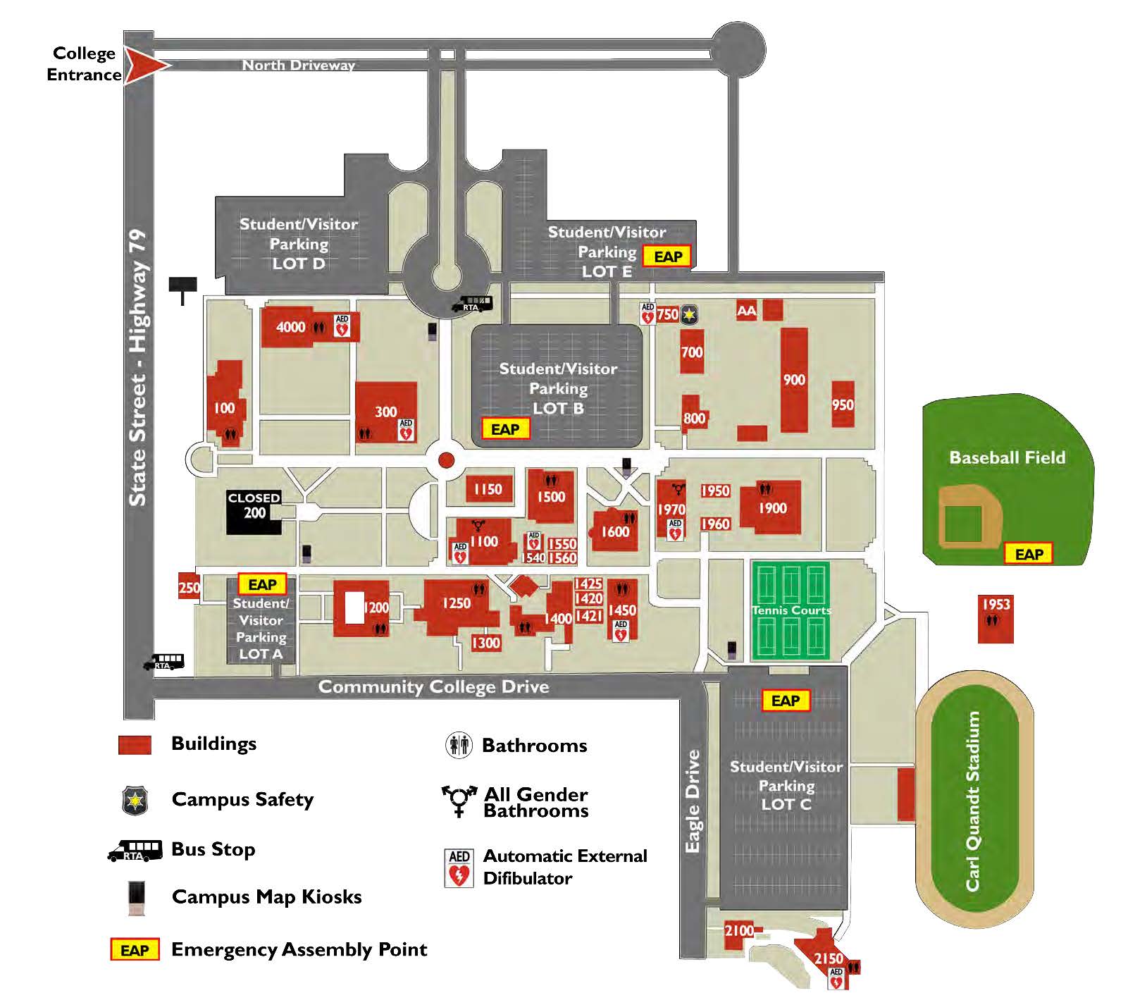 San Jacinto Campus map