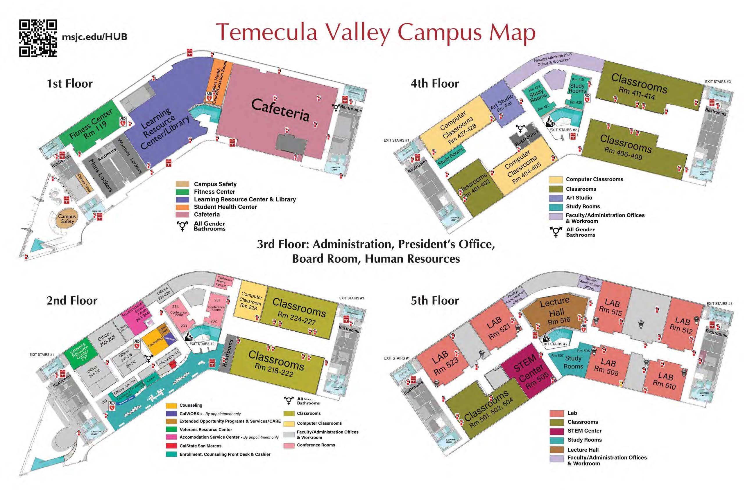 Temecula Valley Campus map