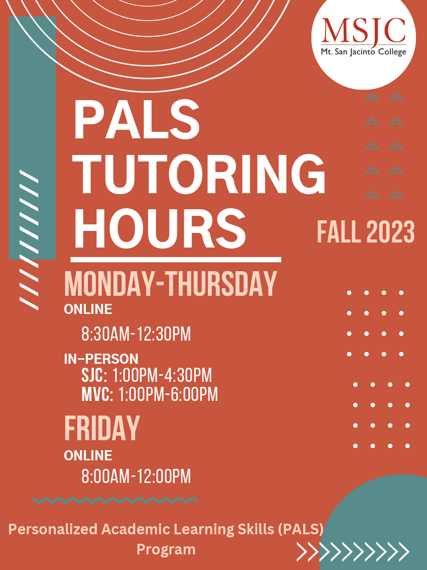 PALS tutoring hours