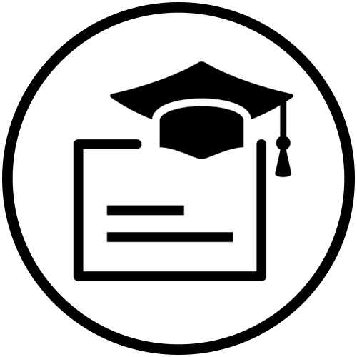 degree and cap icon