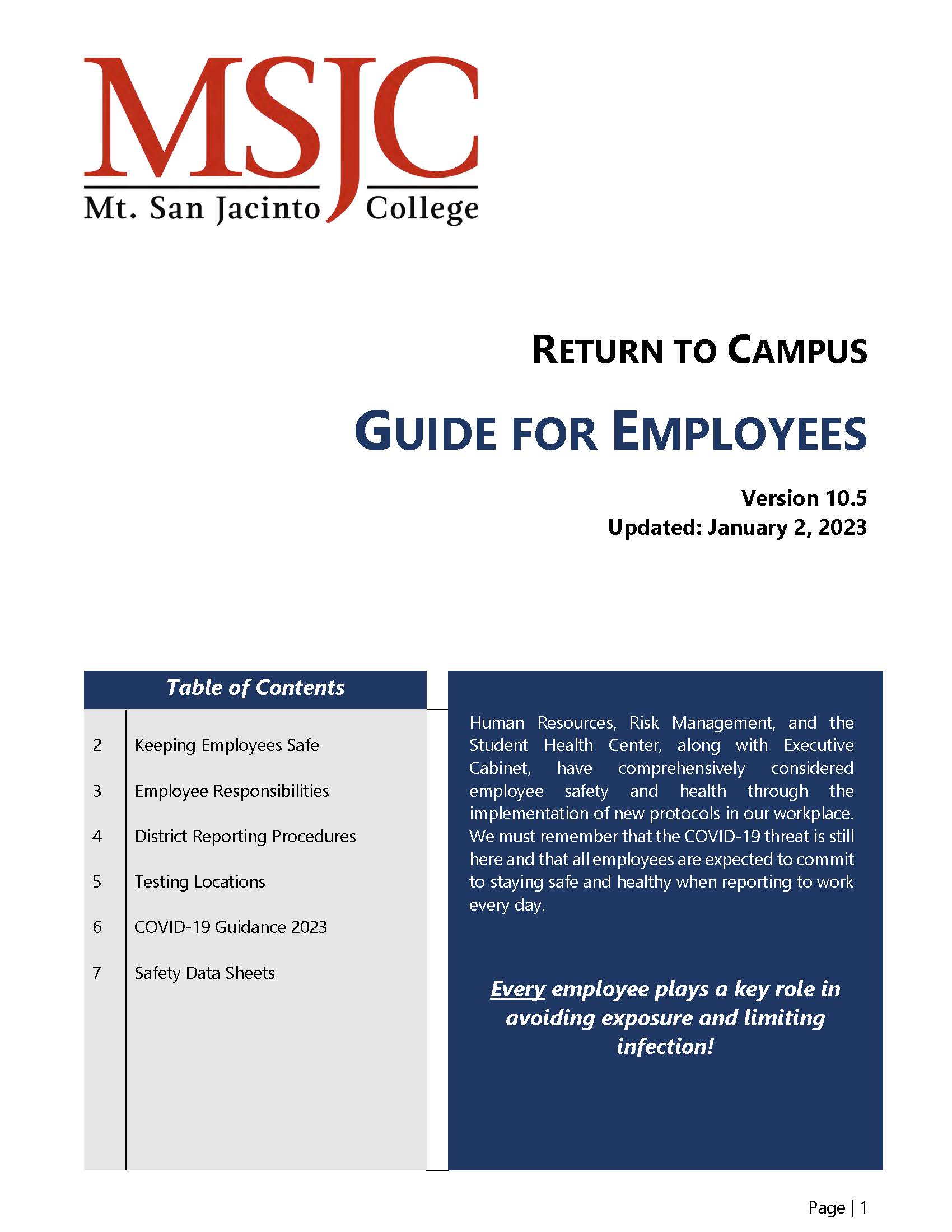 Return to Campus Guide